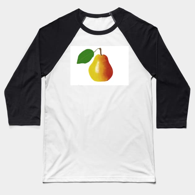 Juicy Ripe Pear Baseball T-Shirt by JennyCathcart